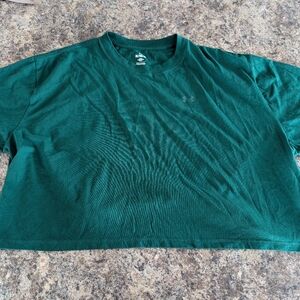 Under Armour Emerald Green Cropped Tee